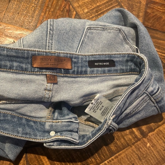 Judy Blue High Waist Vintage Wash Retro Wide - Picture 5 of 15